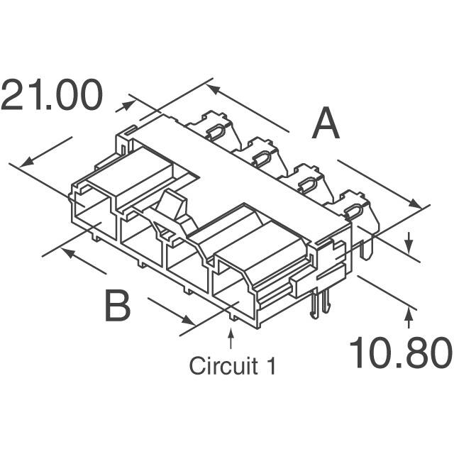 428204212 Molex  Headers Male Pins